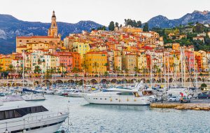 Menton old town french riviera