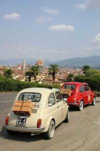 Fiat 500 italian car, italian tour