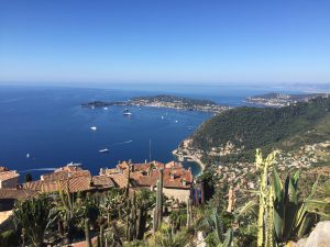 Eze hill top and the french riviera