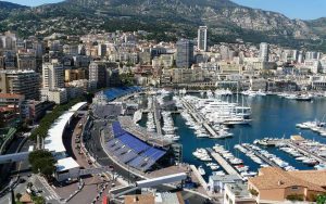 Harbor of Monaco, view of the principality