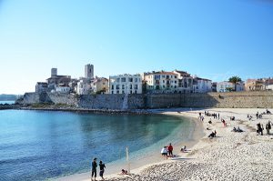 beach and coast of Antibes